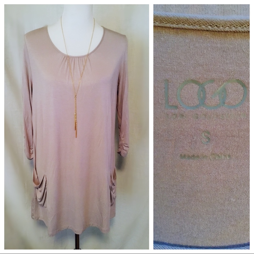 Like New ~ LOGO Lori Goldstein Tunic Top ~ Small